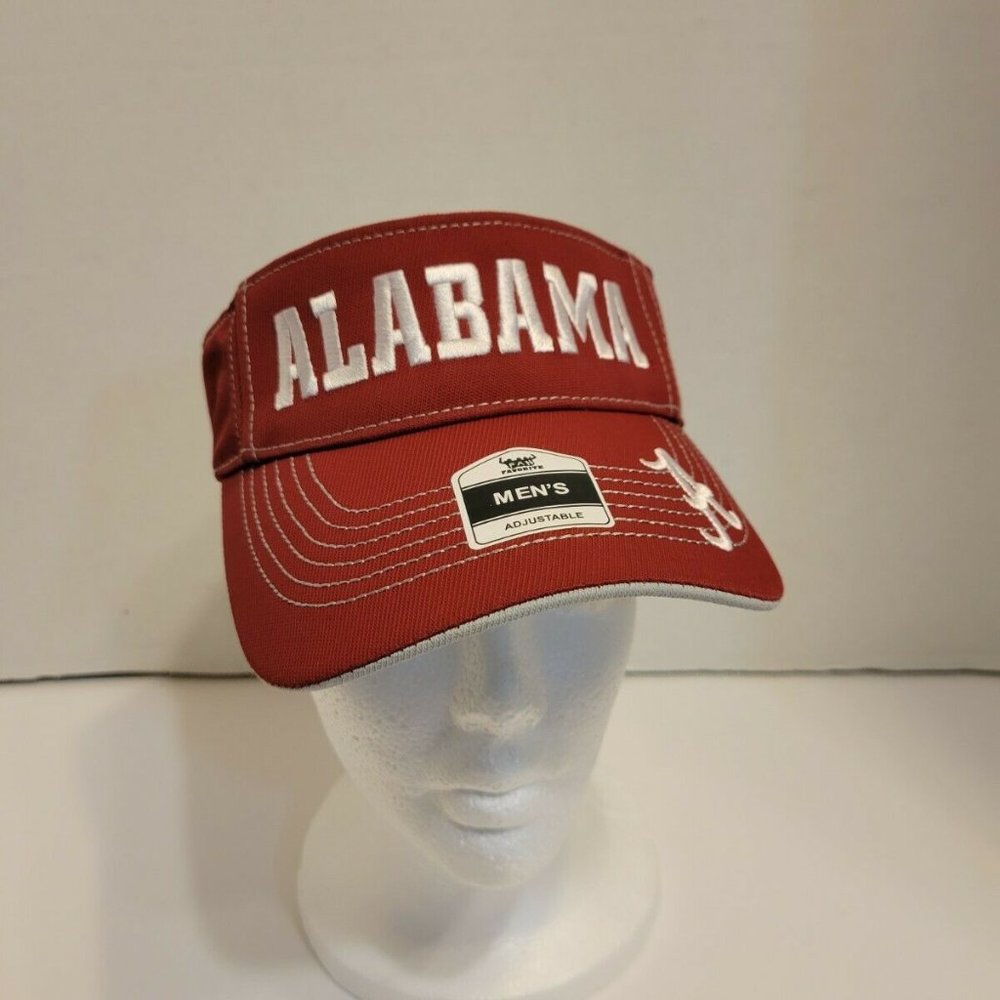 Alabama Crimson Tide Visor - Adjustable One Size Fits Most NWOT